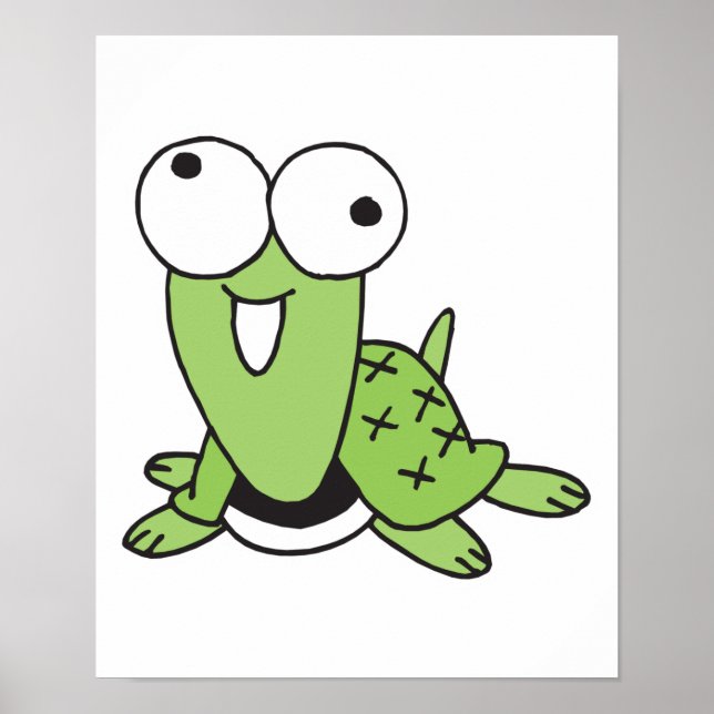 goofy baby turtle poster (Front)