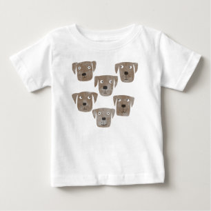 Goofy  Chocolate Labrador Retriever Dog Baby T-Shirt