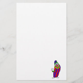 Goofy Colourful Clown Stationery