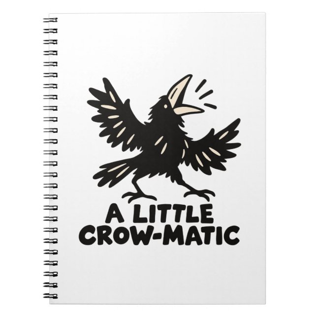 Goofy Crow Funny Bird Notebook (Front)