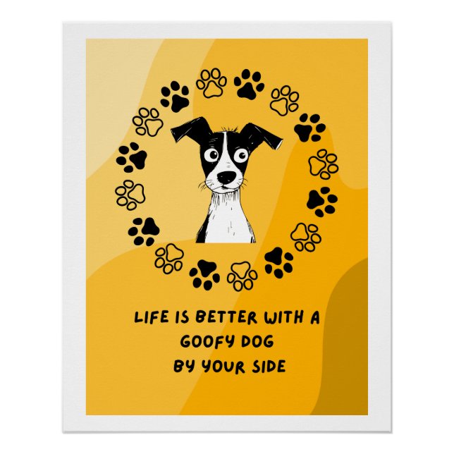 Goofy Dog Poster (Front)
