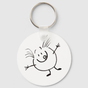 Goofy Doodle Guy Keychain