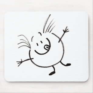 Goofy Doodle Guy Mousepad