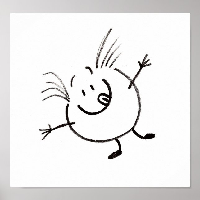 Goofy Doodle Guy Poster (Front)