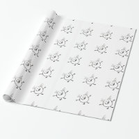 Goofy Doodle Guy Wrapping Paper