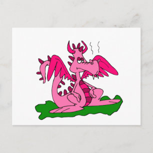 Goofy Dragon Cute Postcard