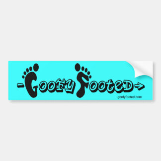 Goofy Footed Bumper Sticker (Blue)