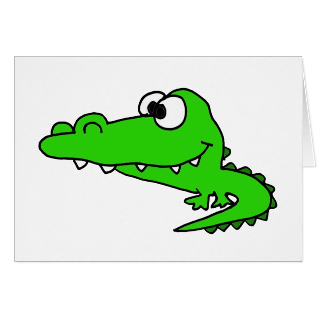 Goofy Gator Cartoon (Front Horizontal)