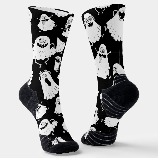 Goofy Ghosts Socks (Angled)
