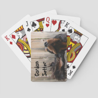 Goofy Gordon Setter Playing Cards