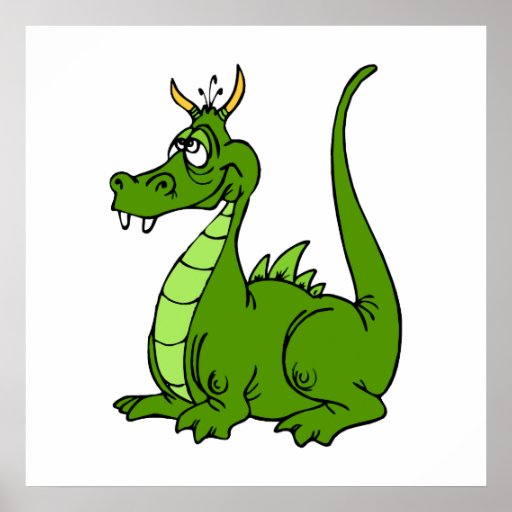 Goofy Green Dragon | Zazzle