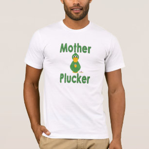 Goofy Green Duck And Baby Mother Plucker T-Shirt