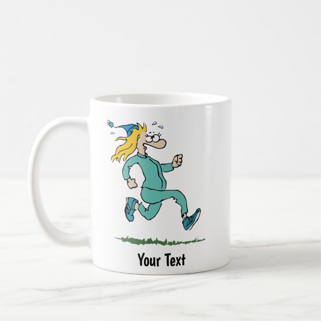 Goofy Jogger Mug – Customisable Running Gift (Left)