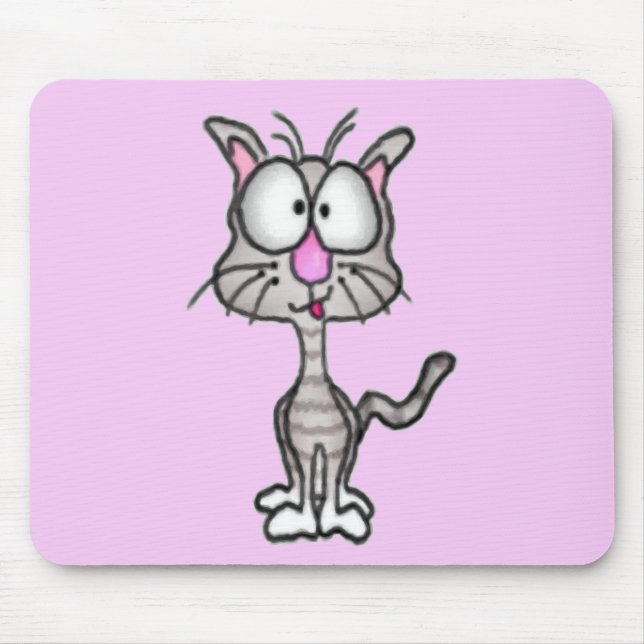 Goofy Kitty Mousepad (Front)