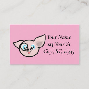 Goofy Pig Smiling Thunder_Cove Business Card
