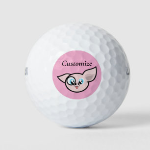 Goofy Pig Smiling Thunder_Cove Golf Balls