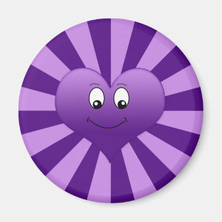 Goofy Purple Heart Magnet