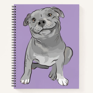 Goofy Staffy Deluxe Notepad - customisable Notebook