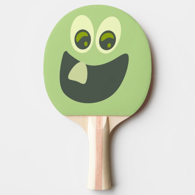 Goofy Tooth Grin Ping Pong Paddle (Front)