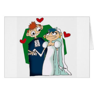 Goofy Wedding Couple