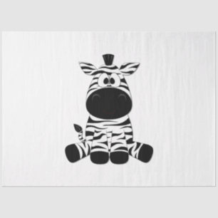 Goofy Zebra Tissue Paper