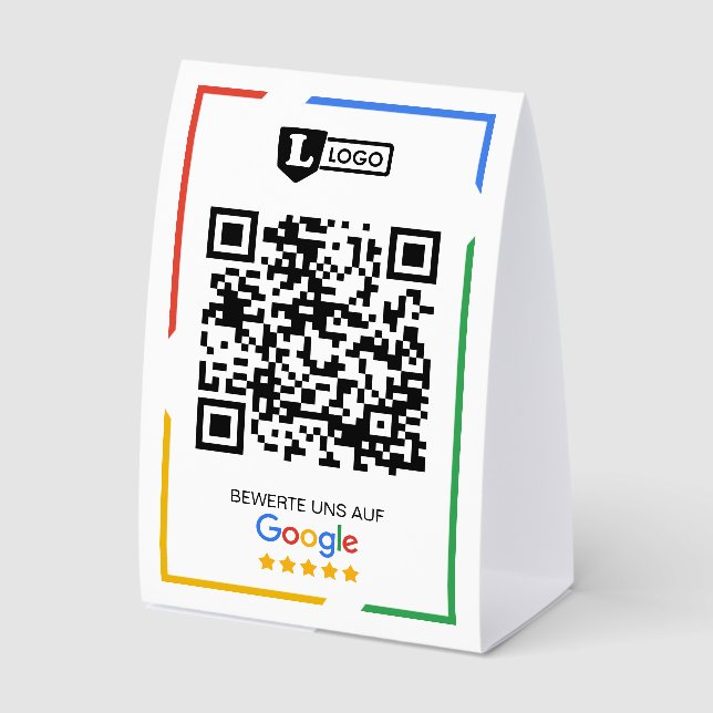 Google Bewertungs mit QR code  (Front)