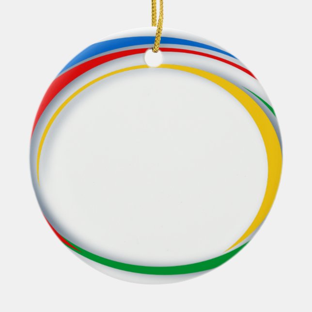 Google colours ceramic ornament (Front)