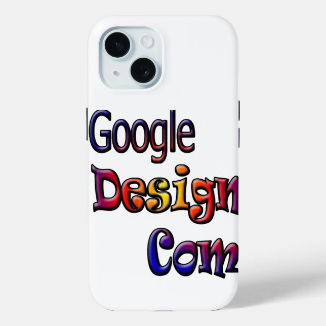 Google Design Case-Mate iPhone Case (Back)