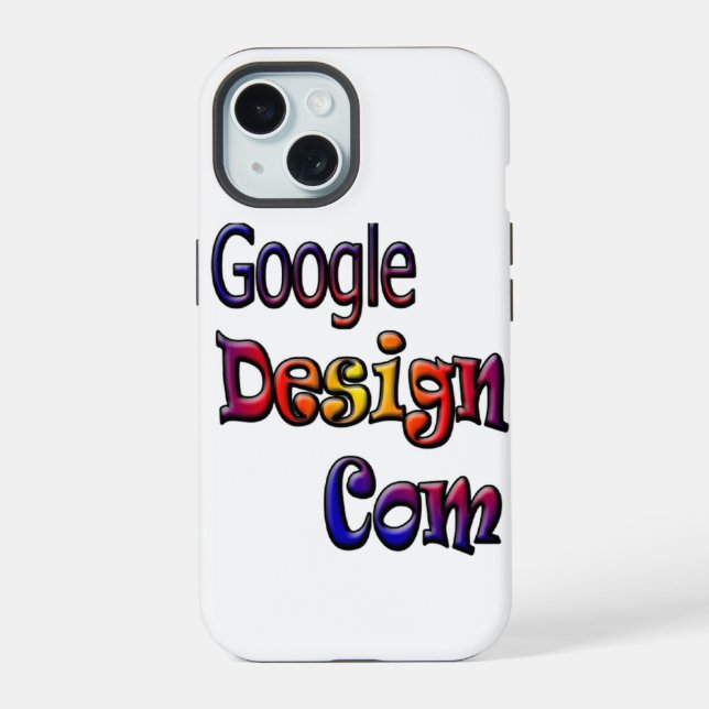 Google Design iPhone 15 Case (Back)