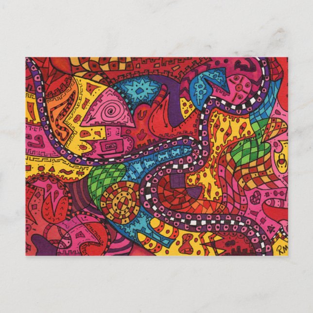 Google Map of Heaven Postcard (Front)