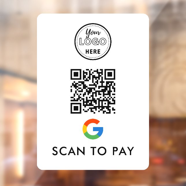 Google Pay QR Code Scan to Pay Modern Logo White (Sheet 2)