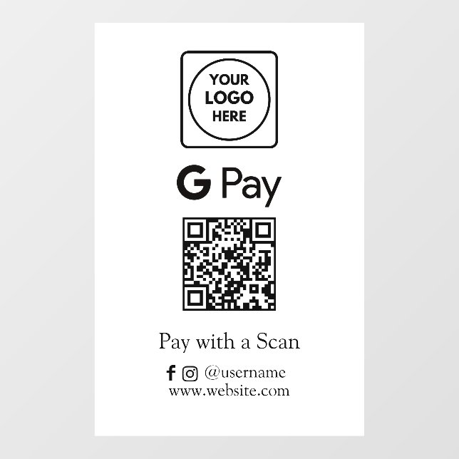 Google Pay QR | Contactless Business Payment  (Sheet)