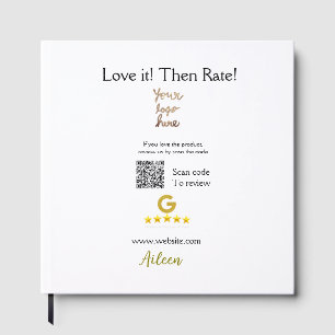 Google rate us review order purchase business QR Guest Book
