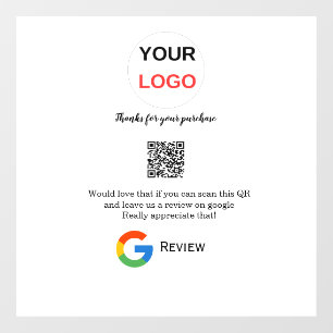 Google review business logo Scan QR review