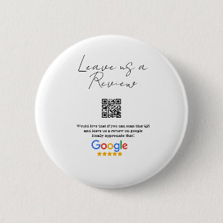 Google review business logo Scan QR review 6 Cm Round Badge