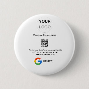 Google review business logo Scan QR review 6 Cm Round Badge