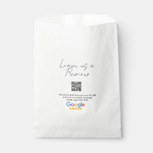 Google review business logo Scan QR review Favour Bag