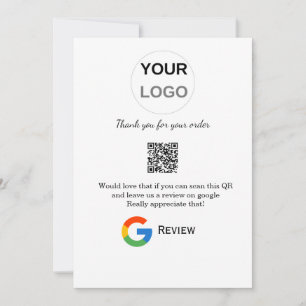 Google review business logo Scan QR review Invitation
