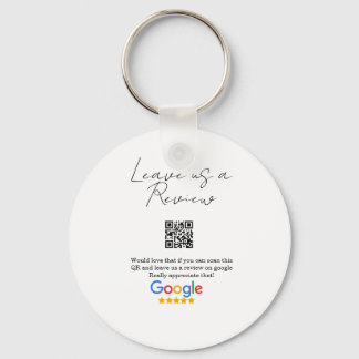 Google review business logo Scan QR review Key Ring