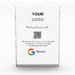 Google review business logo Scan QR review Photo Block