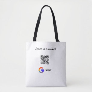 Google review business logo Scan QR review Tote Bag