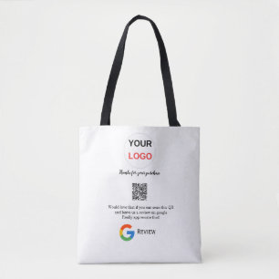Google review business logo Scan QR review Tote Bag