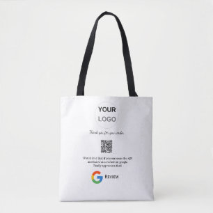 Google review business logo Scan QR review Tote Bag