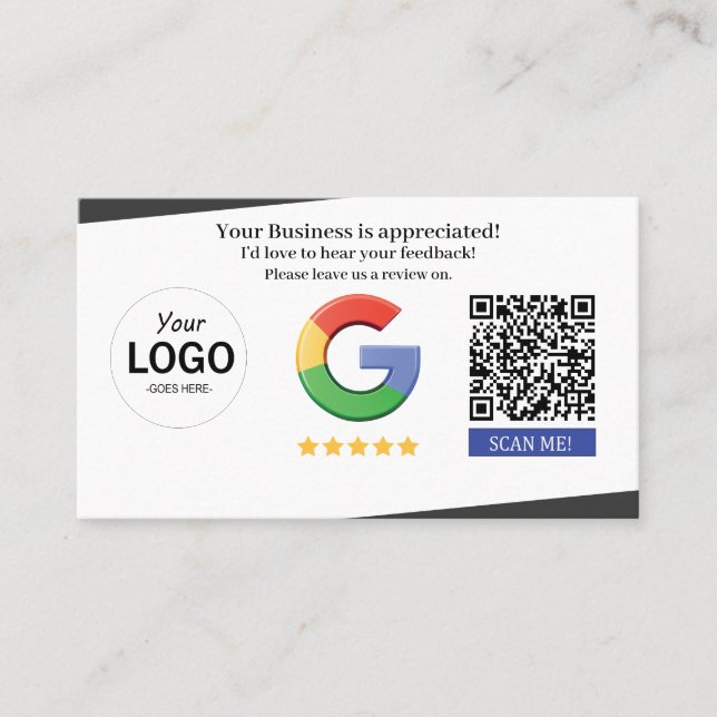Google Review Card (Front)