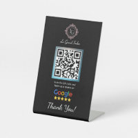 Google Review Counter Sign Pedestal Stand Template