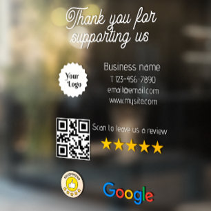Google Review My Business Black Qr Code Logo