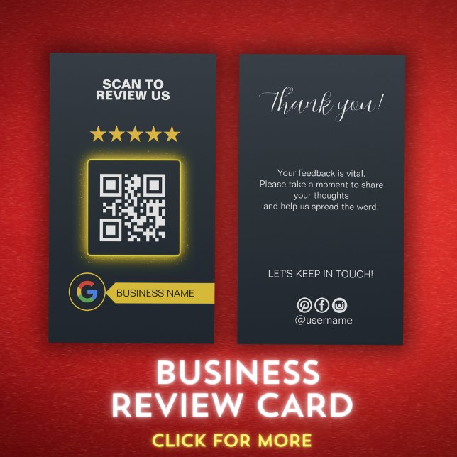 Google Review My Business Script Thank you Qr Code Business Card (Google Review My Business Script Thank you Qr Code Business Card)