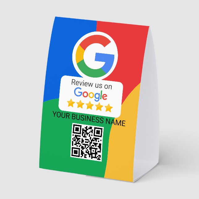 Google Review QR Code Business (Back)
