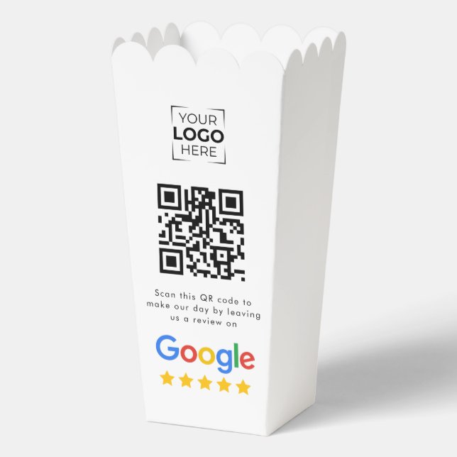 Google Review QR Code Business Review Favour Box (Front)