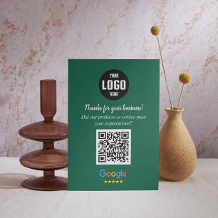 Google Review QR Code Cards Business Thank You